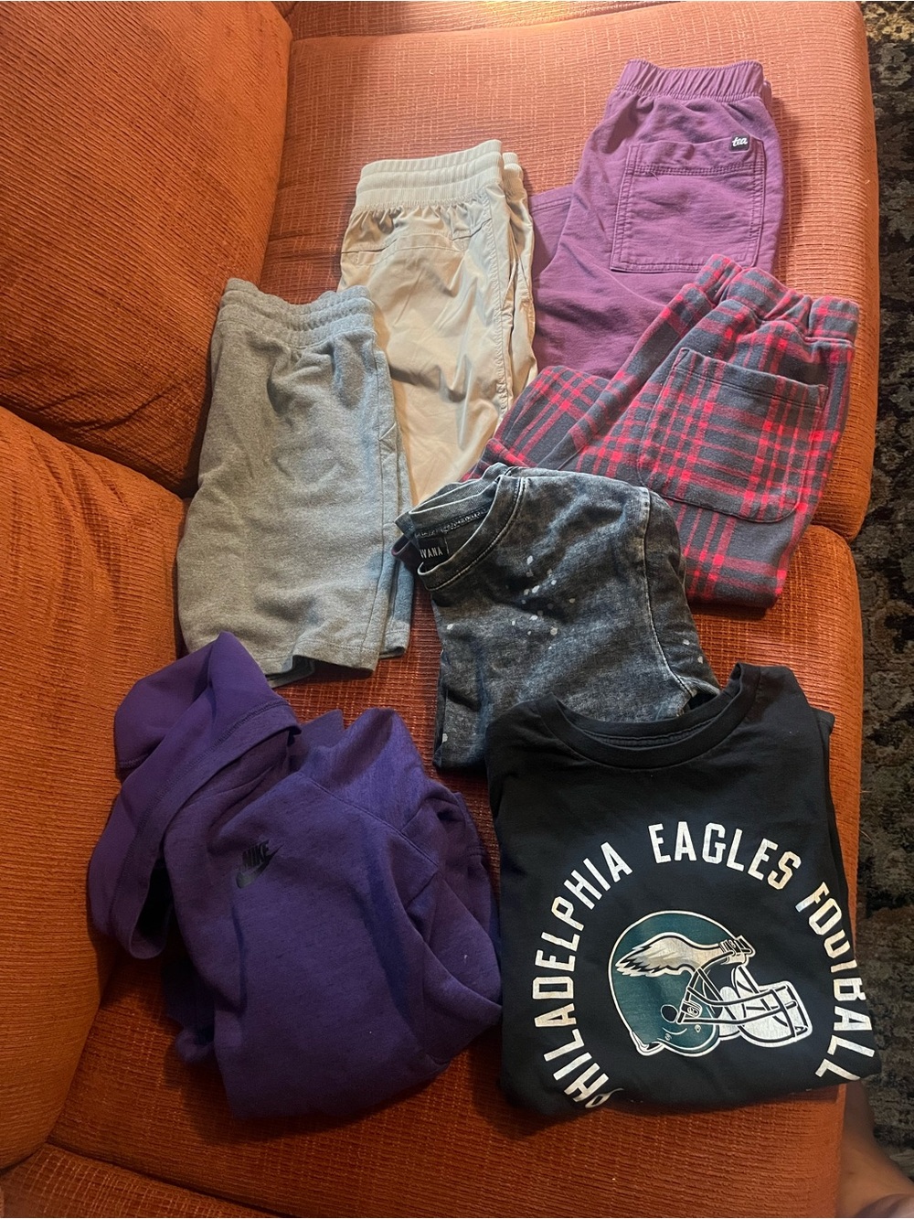 Boys Clothing Lot 10-12 Philadelphia Eagles, Nike, Vintage Havana